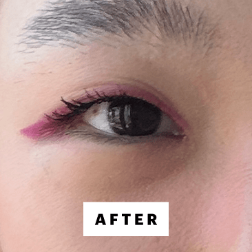 Han after applying the Tarte Tartelette Tubing Mascara